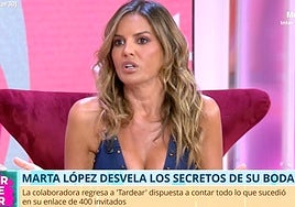 El 'drama' que ha marcado la boda de Marta López: «La comida era escasa y el sitio parecía una nave industrial»
