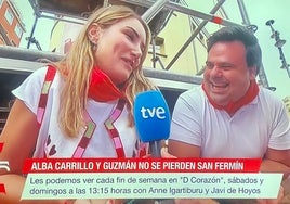 Alba Carrillo aprovecha los sanfermines para 'disparar' en directo a sus exparejas: «De cuernos soy especialista»