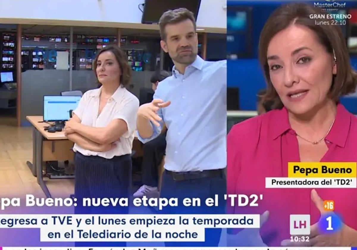 Pepa Bueno ha comunicado en La hora 1 que el próximo lunes entrevistará a Pedro Sánchez en el Telediario 2.
