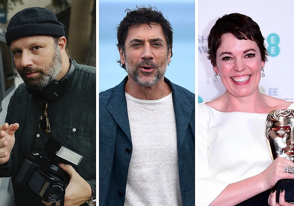 Yorgos Lanthimos, Javier Bardem y Olivia Colman, actores que han firmado el manifiesto