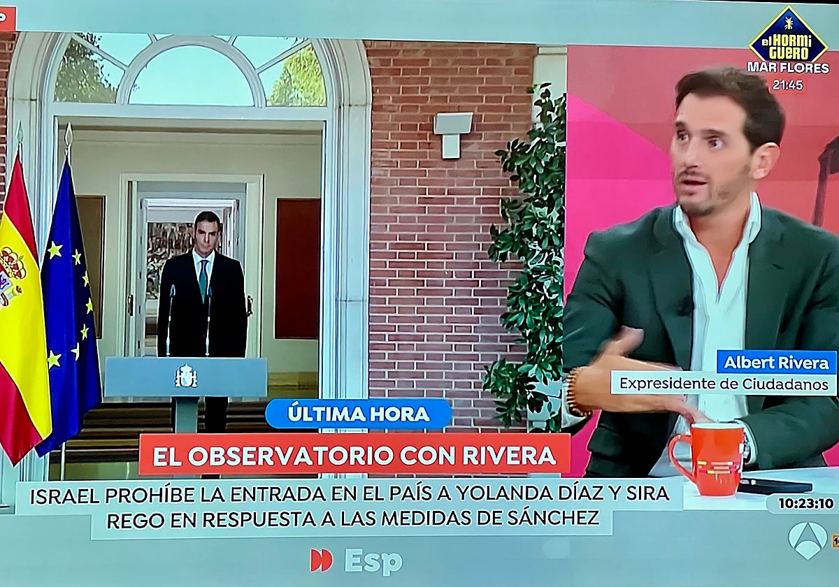 Albert Rivera se ha estrenado como colaborador de 'Espejo Público' destapando la última de Pedro Sánchez.