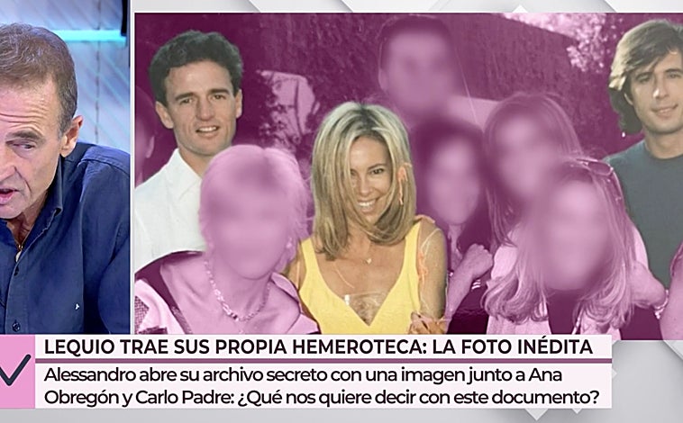 Imagen principal - Alessandro Lecquio ha publicado una fotografía inédita en 'Vamos a ver'.