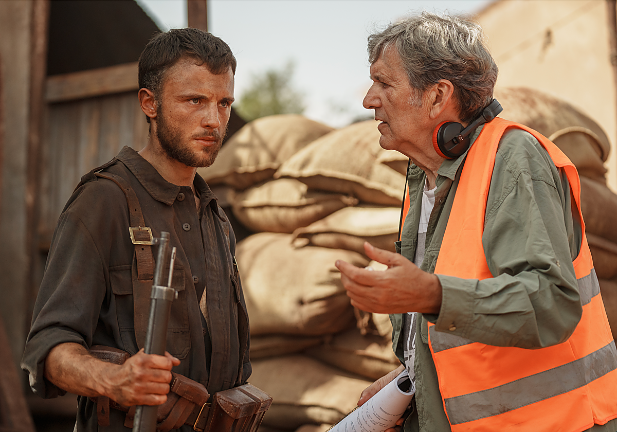 En el set de grabación de 'Carta blanca'