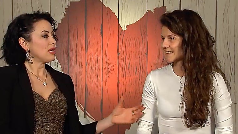 Myriam y Jessica en el momento de la decisión final, donde acordaron irse cada una por su lado