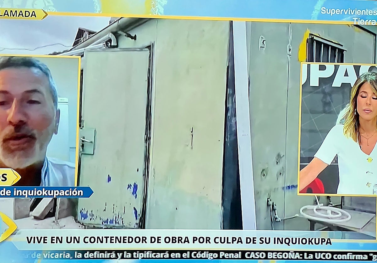 'La mirada crítica' ha dado voz al propietario de una vivienda que se ha visto obligado a vivir en un contenedor por culpa de su okupa.