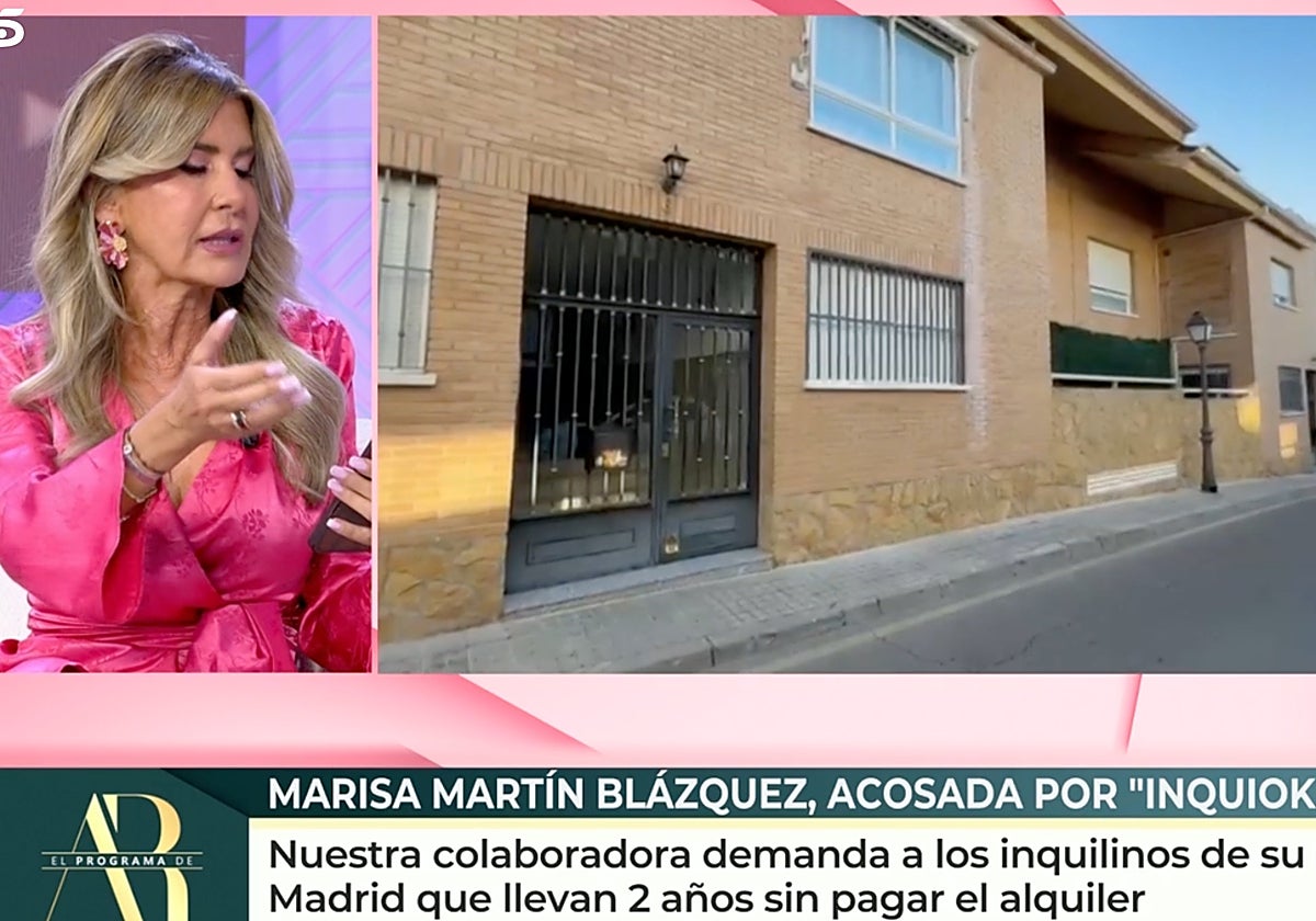 Marisa Martín Blázquez ha relatado en 'El programa de Ana Rosa' su 'infierno' como víctima de inquiokupación.