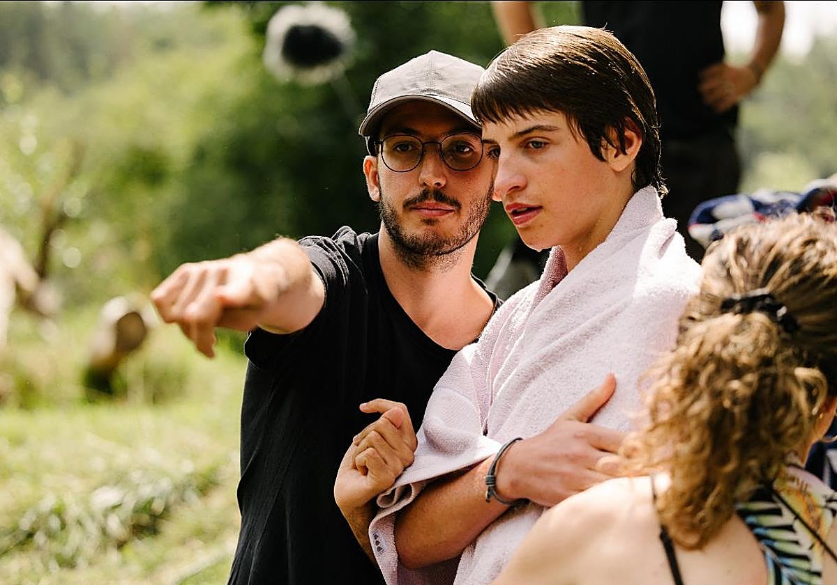 Jaume Claret Muxart, durante el rodaje de 'Extraño río'