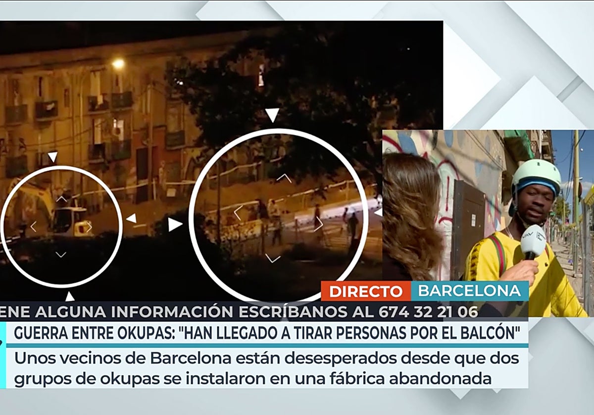 'Vamos a ver' se ha hecho eco de la 'guerra' de okupas que se vive en un barrio de Barcelona.