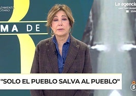 El emotivo homenaje de Ana Rosa Quintana a las víctimas de la dana en su aniversario: «Nos quedamos con la esperanza»