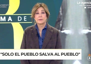 El emotivo tributo de Ana Rosa a las víctimas de la dana en su aniversario: «Nos quedamos con la esperanza»