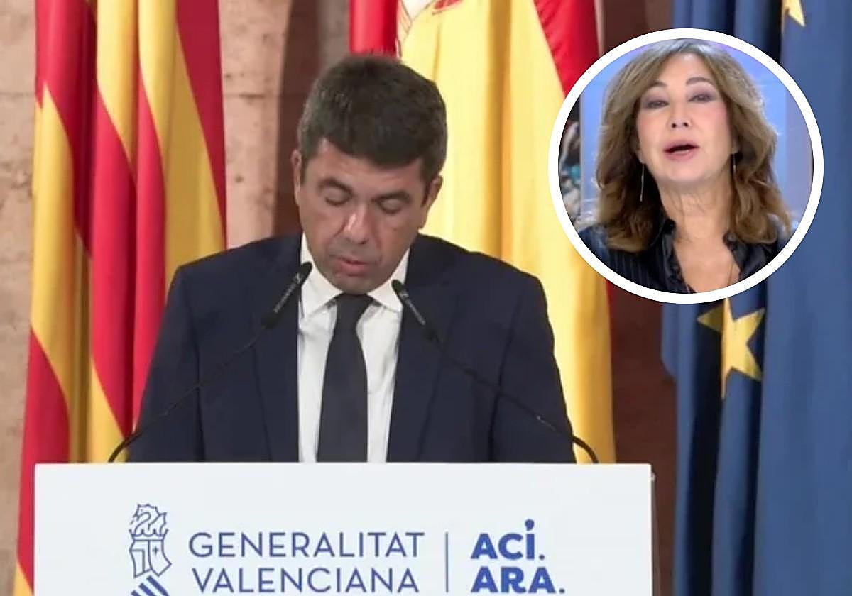 Ana Rosa Quintana opina tajante sobre la dimisión de Carlos Mazón como presidente de la Generalitat: «Su discurso no me ha gustado»