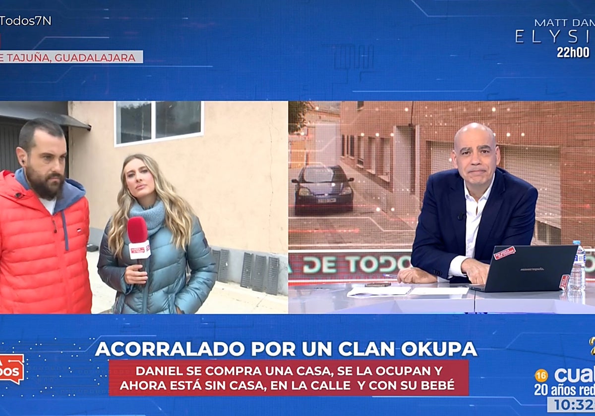 Un equipo de 'En boca de todos' y el propietario de una casa han vivido un momento de gran tensión con unos okupas.