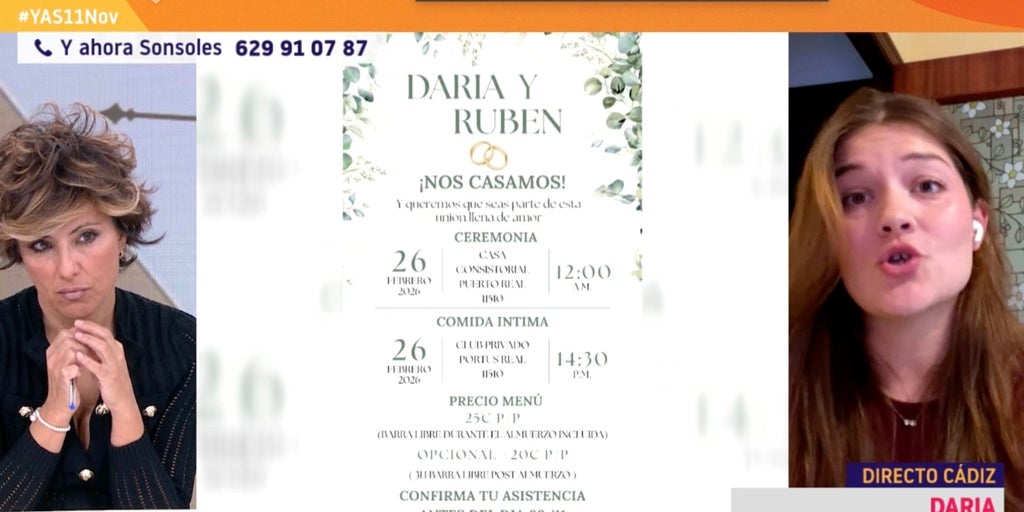 Una pareja de Cádiz exige el pago del cubierto en la invitación de boda y se queda compuesta y sin asistentes: «No queríamos sacar dinero, solo tener para pagar el menú»