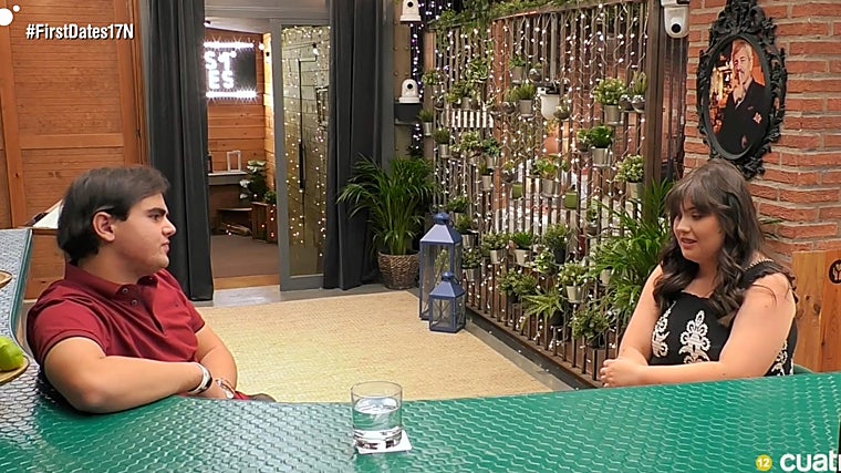 Miguel y Paula en el restaurante