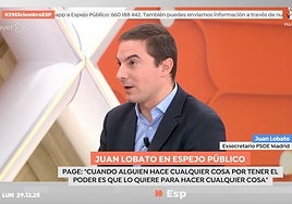 Preguntan a Juan Lobato cuántas elecciones tiene que perder el PSOE para un cambio y responde tajante