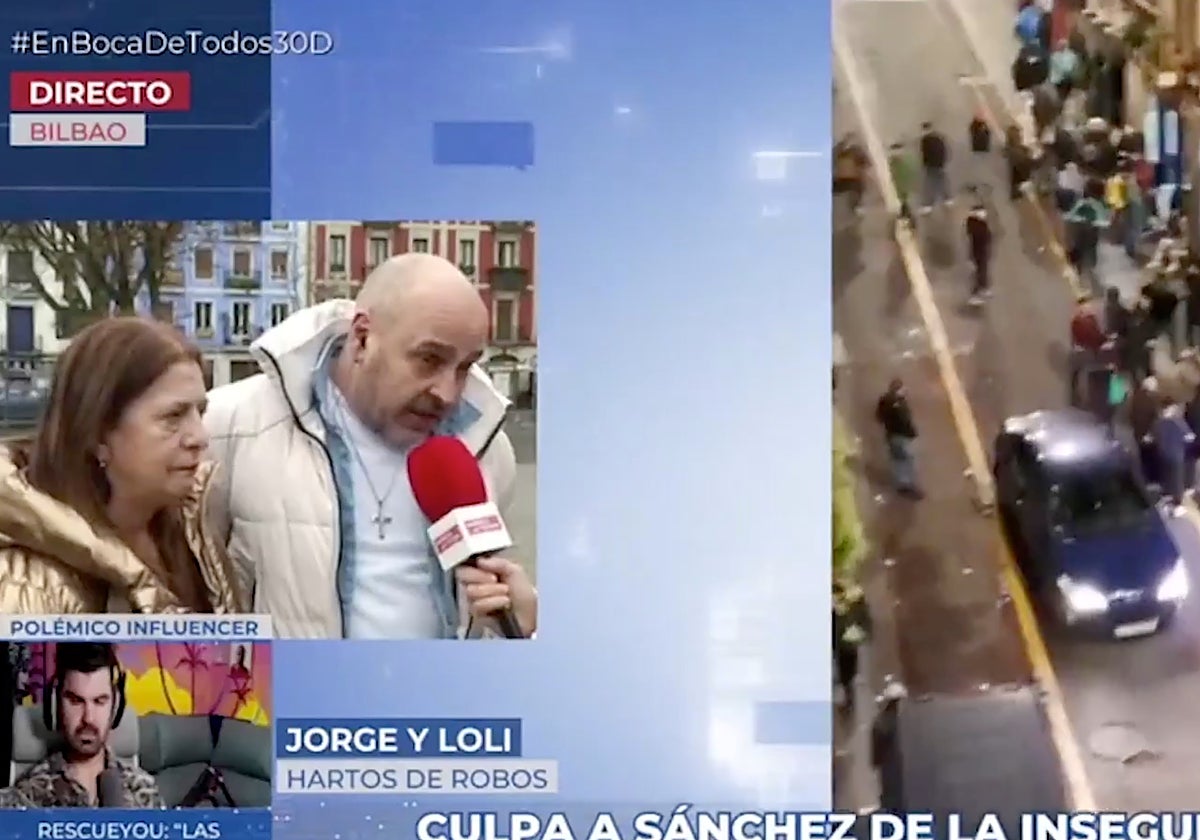 Un vecino de Bilbao ha clamado en 'En boca de todos' contra Pedro Sánchez y el PNV por la inseguridad de la ciudad.
