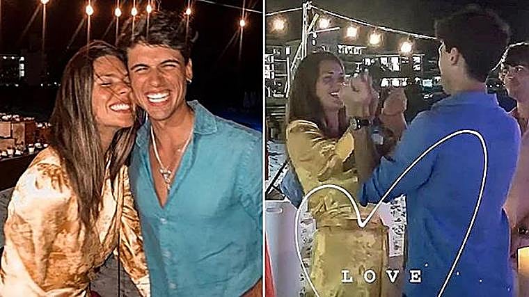 Laura Matamoros y Daniel Illescas durante su 'boda', sin validez legal, en Cuba