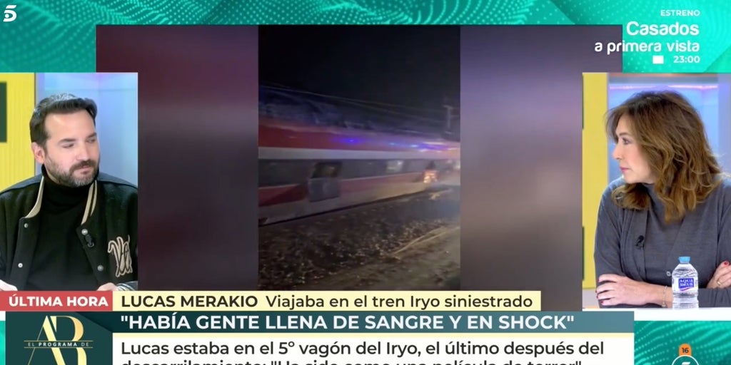 El programa de ana Rosa: Ana Rosa Quintana contiene la respiración ante el  escalofriante relato de un superviviente del accidente de tren