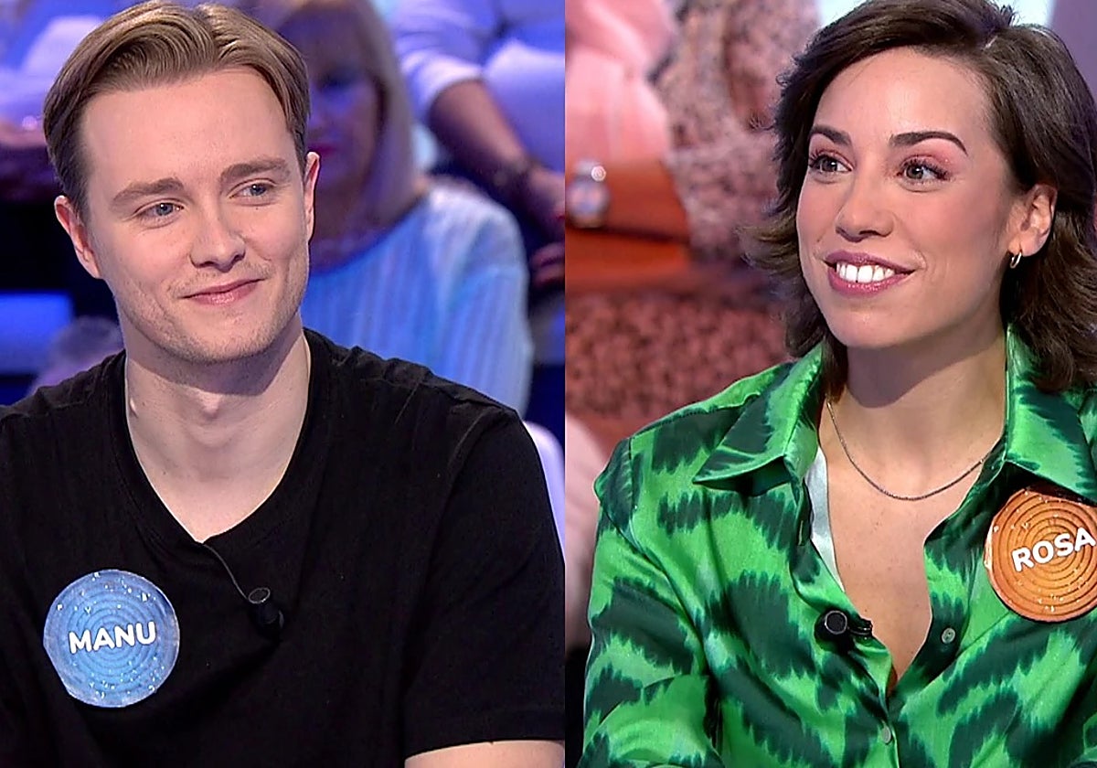 Manu y Rosa en el 'Pasapalabra'