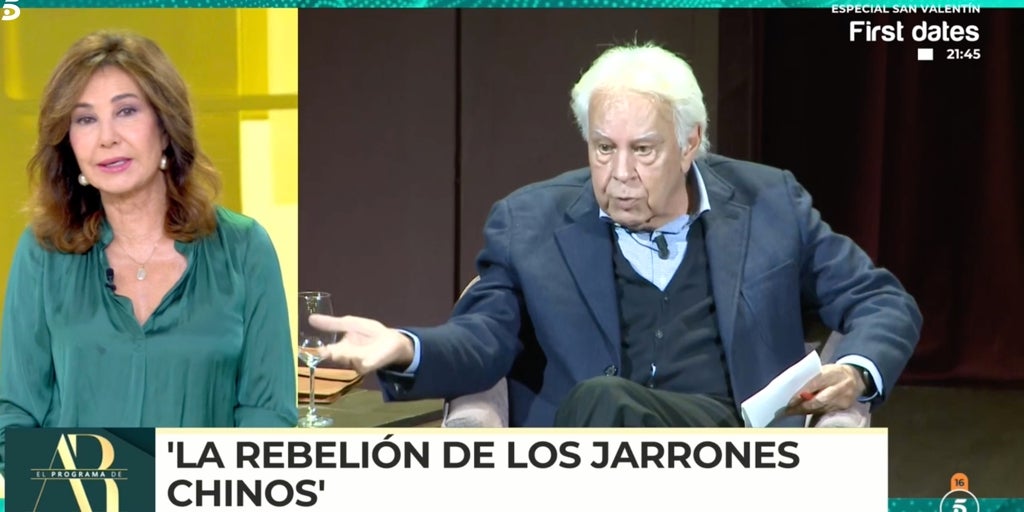 Ana Rosa Quintana opina sin filtros sobre el «voto en blanco» de Felipe González y es contundente