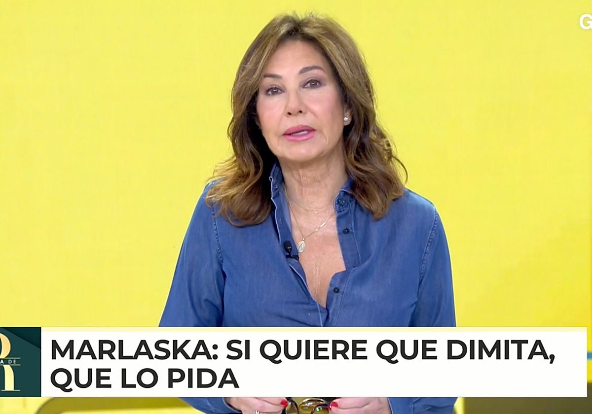 Anayed Rosank Ana Rosa pone en jaque a Sánchez por el escándalo del DAO: «Es una mentira»