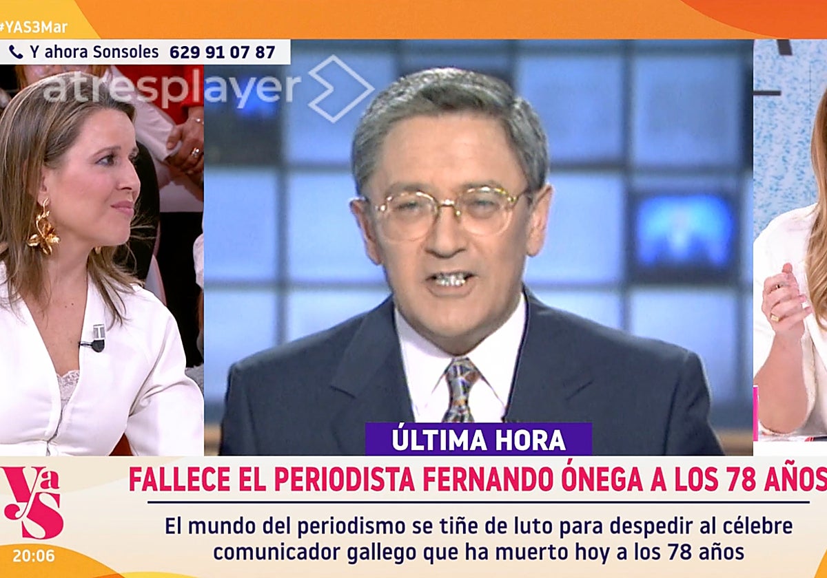La despedida en directo a Fernando Ónega del equipo de Sonsoles Ónega: «Ha sido un ejemplo»