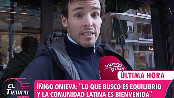 Íñigo Onieva aclara el polémico comentario: «La comunidad latina es más que bienvenida»