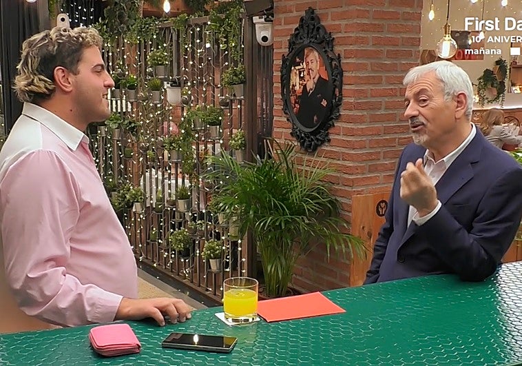 Carlos Sobera en 'First Dates' con David
