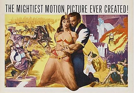 Imagen secundaria 1 - Fotogramas y carteles de 'Ben Hur', 'Salomon y la reina de Saba' y 'La biblia en su principio'. 