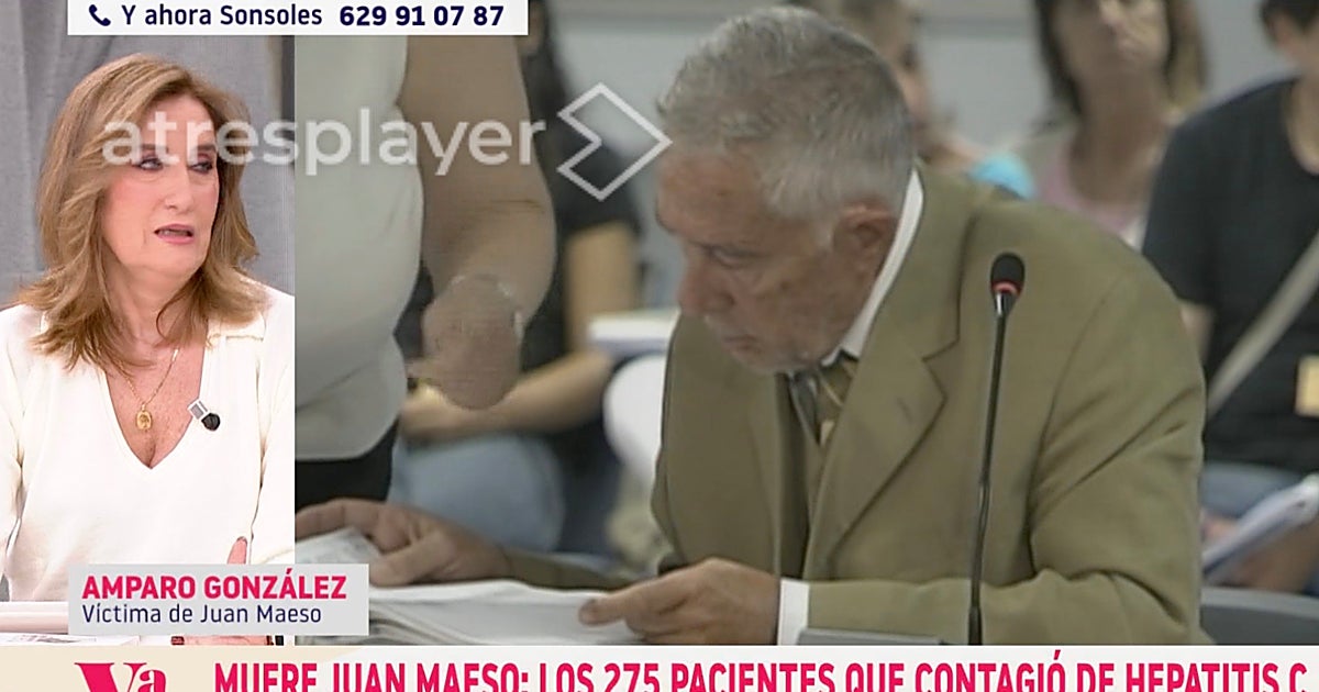 Amparo González, una de las contagiadas de hepatitis C por Juan Maeso: «Bañaba a mis hijas con guantes»