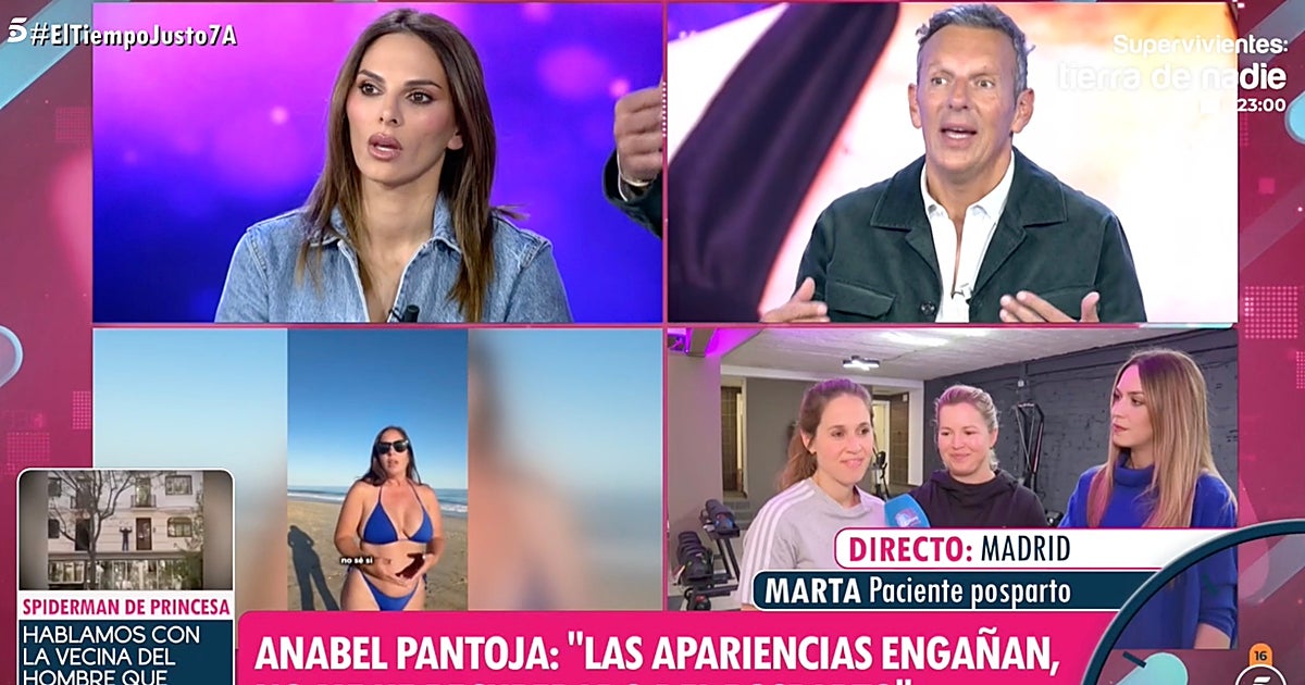 Anabel Pantoja se lamenta de su figura posparto y Joaquín Prat estalla: «Los milagros no existen»