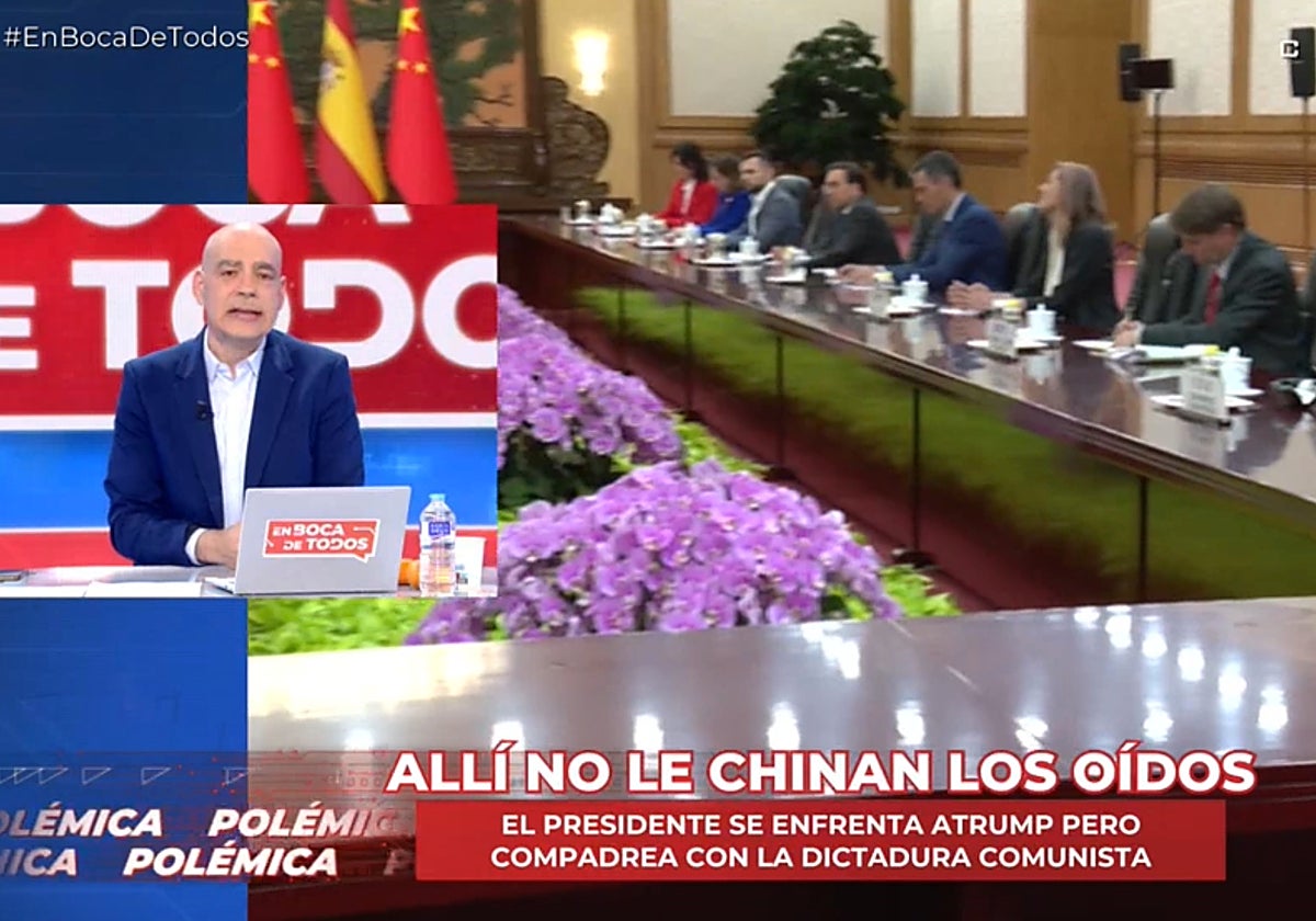 Nacho Abad ve a Pedro Sánchez en China y lo pone en evidencia con un reto:  «Espero que diga algo»