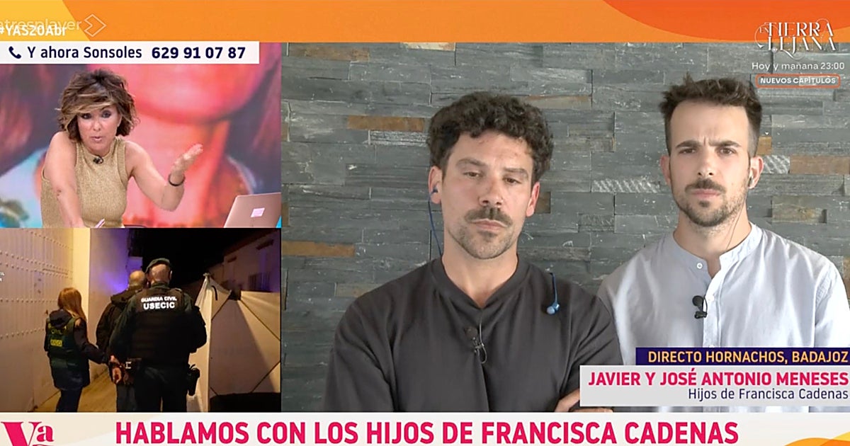 Javier y José Antonio Meneses, hijos de Francisca Cadenas: «Los de la UCO son nuestros salvadores»