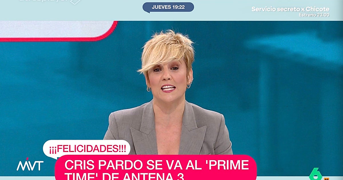 Cristina Pardo cambia La Sexta por el 'prime time' de Antena 3: «Espero estar a la altura»
