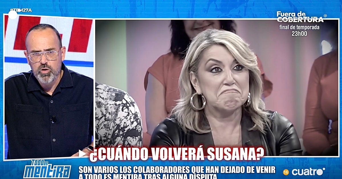 Susana Díaz se toma un 'descanso' de Risto Mejide: «Ha decidido no volver en unas semanas»