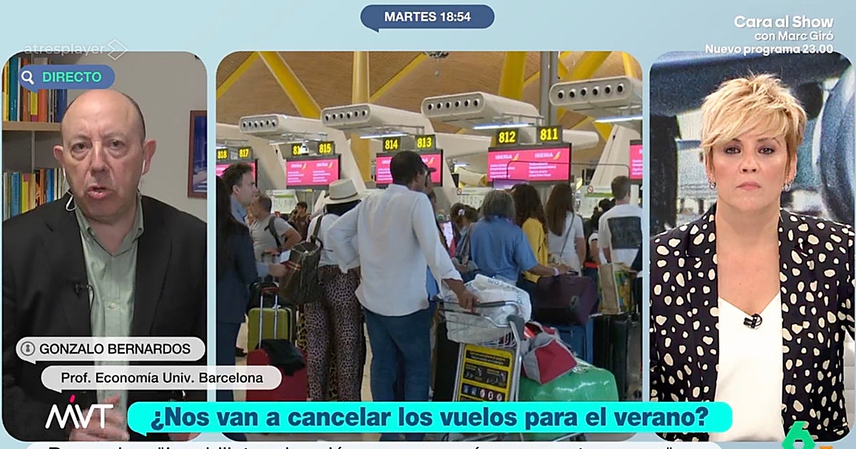 El economista Gonzalo Bernardos rotundo sobre cuánto se encarecerán los vuelos para verano