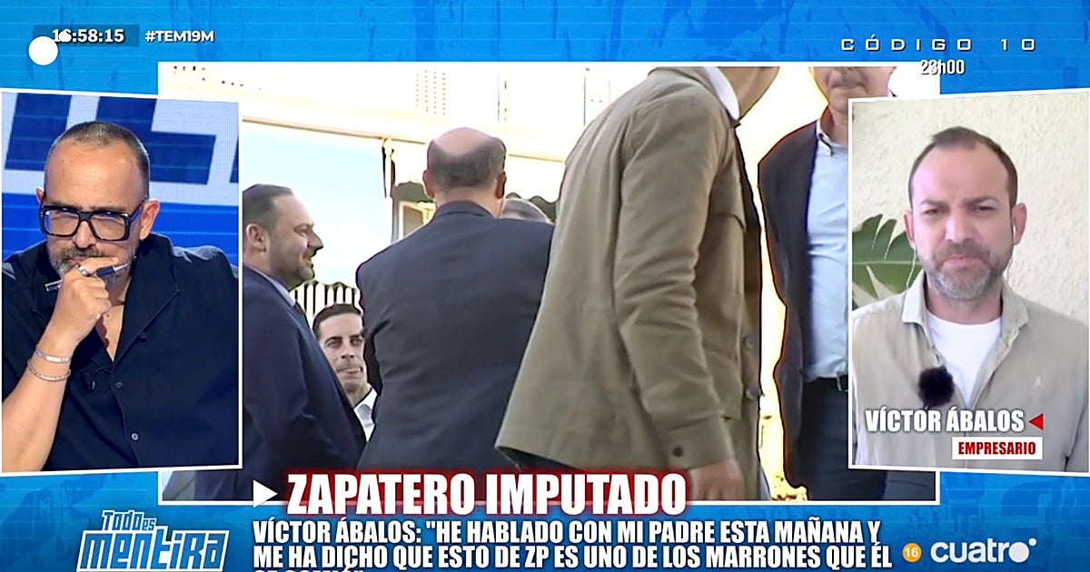 La reacción de Ábalos a la imputación de Zapatero: «Esto es uno de los marrones que se comió»