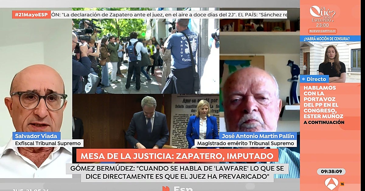 Preguntan a un fiscal si se debería imputar a las hijas de Zapatero y es tajante con su respuesta