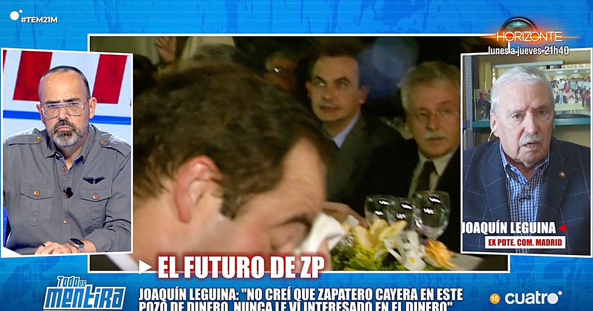 Joaquín Leguina: «No pongo la mano en el fuego por Zapatero con lo que hemos sabido estos días»