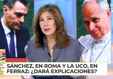 Ana Rosa dice lo que muchos piensan de la comparecencia de Sánchez tras el registro de la UCO: «Se le está complicando un poquito»