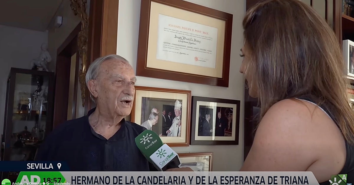 Los 102 años de José Padilla, vecino de Sevilla: «Conduje ha
