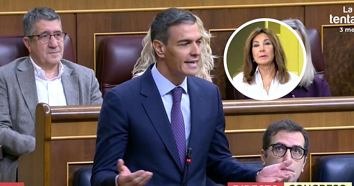 Ana Rosa ve la réplica de Sánchez a Feijóo en el Congreso y 