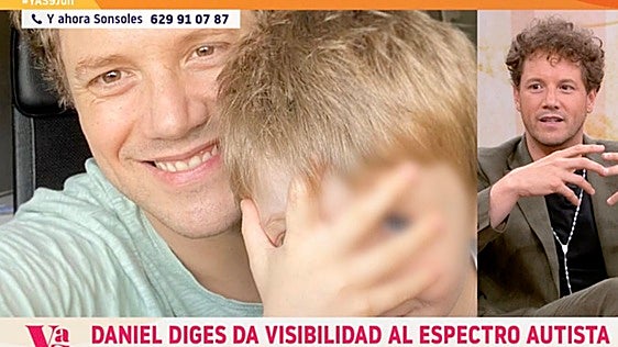 Daniel Diges relata su experiencia con el autismo: «Mi hijo no me miró hasta los cuatro años»