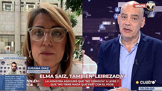 Preguntan a Susana Díaz quién   es P. S. y su respuesta 'revoluciona' a todos: «La Justicia tiene bastante documentación»