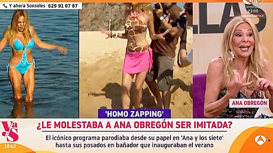 Ana Obregón confiesa qué sintió al verse en las imitaciones de 'Homo Zapping': «Me molestaba»