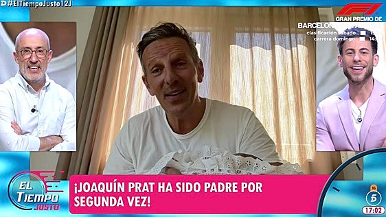Joaquín Prat presenta a su hija Jimena: «Nació por cesárea, pesó tres kilos y es una bendita»