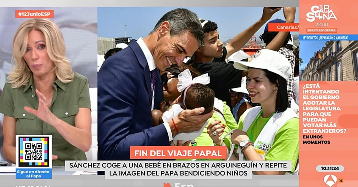 Susanna Griso ve la foto de la polémica de Sánchez con un bebé y es tajante con su opinión: «Puedo criticar»