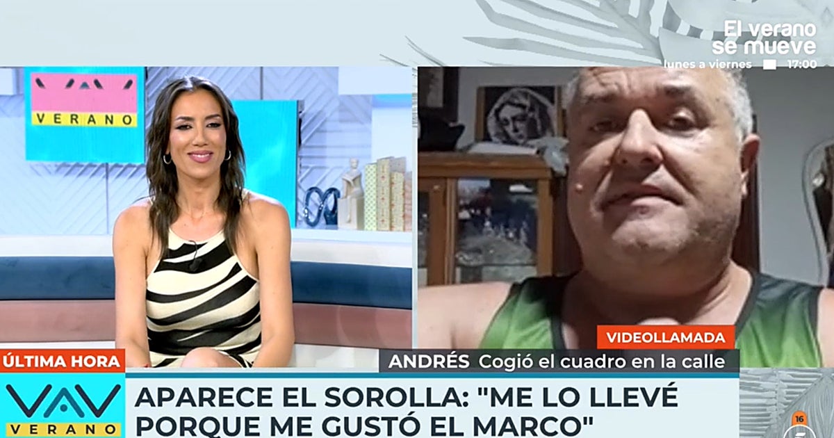Olvidan un Sorolla en las calles de Sevilla y un murciano de vacaciones se lo lleva porque le gusta el marco: «Dije, parece bueno»