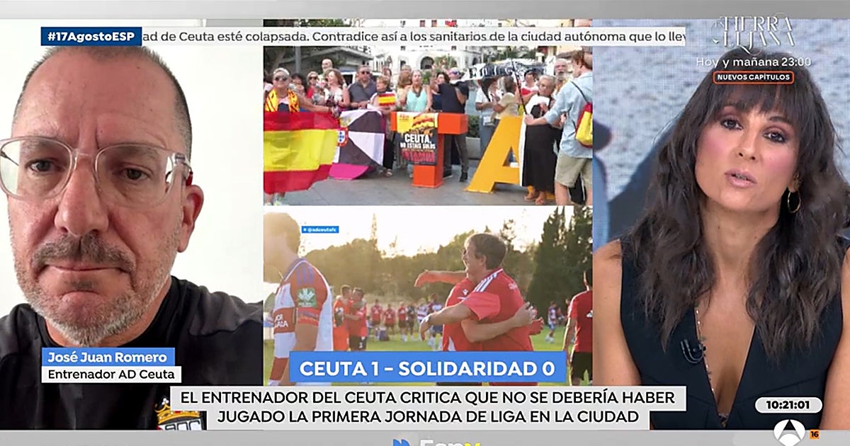 El entrenador del Ceuta, indignado con Espejo Público por lo visto en directo: «Me he quedado a la llamada por respeto»
