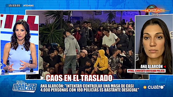 Ana Alarcón, portavoz del SUP, dura con la gestión del operativo en Ceuta: «Se han encontrado con una falta de instrucciones claras; es bastante preocupante»